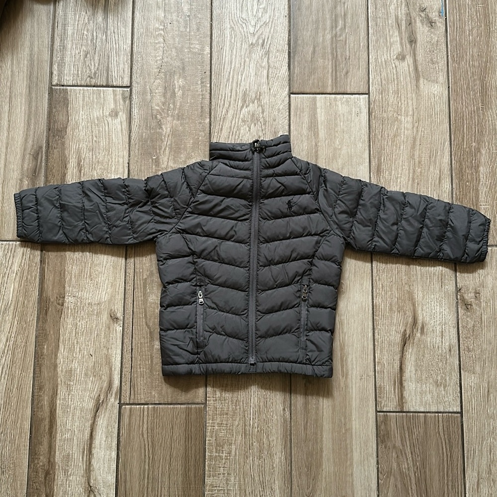 Dark Gray kids puffer jacket